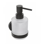 Photo: X-ROUND BLACK soap dispenser 200ml, frosted glass, black matt