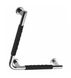 Photo: Handle 90° with non-slip grip, Right, polished stainless steel