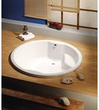 Photo: ROYAL Round Bath with Support. Frame 172x172x49cm, White