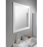 Photo: FAVOLO zrcadlo v rámu 80x80cm, bílá mat