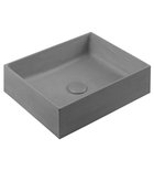 Photo: FORMIGO betónové umývadlo na dosku vrátane výpuste, 47,5x36,5cm, šedá