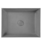 Photo: FORMIGO betónové umývadlo na dosku vrátane výpuste, 47,5x36,5cm, šedá