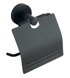 Photo: SAMBA toilet paper holder with cover, black