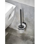 Photo: SAMBA Hänge-WC-Bürste, Milchglas, Schwarz matt