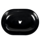 Photo: CALEO counter top ceramic washbasin 60x42 cm, black matt
