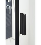 Photo: Zoom Line Black štvorcová sprchová zástena 800x800mm L/P varianta