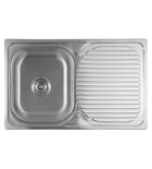 Photo: Stainless steel built-in sink with drainer 78x18x48 cm