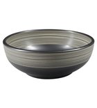 Photo: PRIORI counter top ceramic washbasin Ø 41cm, black with white pattern