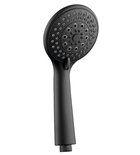 Photo: Sluchawka prysznicowa z masażem, 3 funkcje, średnica 100mm, ABS/czarny mat