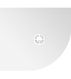 Photo: FLEXIA Cast Marble Quadrant Shower Tray, Cuttable According To Your Req, 90x80cm, R550, left