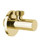 Photo: Angle Valve with rosette, round, 1/2'x 3/8', gold