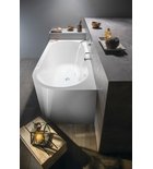 Photo: VIVA L MONOLITH asymmetrische Badewanne 170x75x60cm, weiß