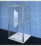 Photo: EASY LINE kabina prysznicowa trójścienna 800-900x900mm, obrotowe drzwi, wariant L/P, szkło czyste