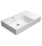 Photo: KUBE X ceramic washbasin 80x47cm, shelf right, white ExtraGlaze