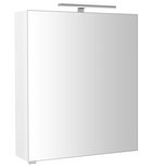 Photo: RIWA Spiegelschrank mit LED Beleuchtung, 60x70x17cm, weißer Glanz