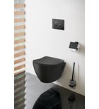 Photo: PAULA závěsná WC mísa, 35,5x50cm, černá mat