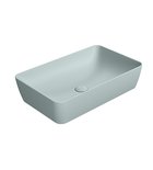 Photo: NUBES counter top ceramic washbasin 60x38cm, ghiaccio matt