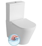 Photo: PACO RIMLESS kompakt WC, odpływ pionowy/poziomy, biały