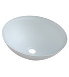 Photo: TELICA glass washbasin for countertop Ø 42 cm, white matt