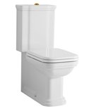 Photo: WALDORF Kombi-WC, Abgang senkrecht/waagerecht, weiß-bronze