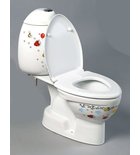 Photo: KID Infant Close Coupled Toilet, P-trap, patterned