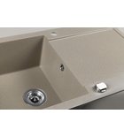 Photo: Inset Granite Sink with drainer, 97x50cm, beige