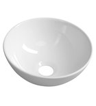 Photo: ASTER counter top ceramic washbasin Ø 28cm, white