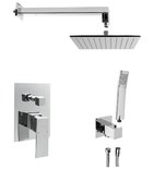 Photo: LATUS concealed shower set with lever mixer, 2 outlets, chrome