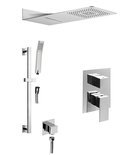 Photo: LATUS concealed shower set with lever mixer, 3 outlets, chrome