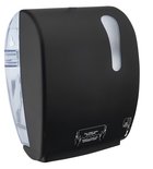 Photo: COLORED paper towel dispenser in roll, Autocut, 32x40,5x22,4cm, ABS, black matt