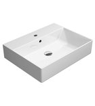 Photo: KUBE X ceramic washbasin 60x47cm, groud bottom edge, white ExtraGlaze