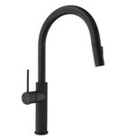 Photo: FLAWO Kitchen Mixer Tap with Pull Out Spray, black matt