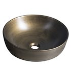 Photo: PRIORI counter top ceramic washbasin Ø 41,5 cm, bronze
