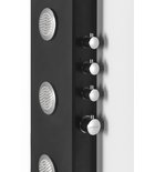 Photo: SPIRIT ROUND Duschpaneel 250x1550mm mit Thermostat-Armatur, schwarz