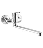 Photo: AQUALINE 35 wall mounted mixer, 100mm spacing, flat spout, chrome