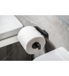 Photo: SAMOA wieszak na papier toaletowy bez klapki, czarny mat