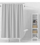 Photo: Shower Curtain 180x180cm, vinyl, grey, geometry