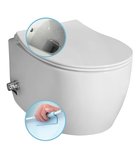Photo: SENTIMENTI CLEANWASH Hänge-WC inkl. Armatur und Bidetbrause, Rimless, 36x51cm, weiss