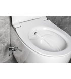 Photo: SENTIMENTI CLEANWASH Hänge-WC inkl. Armatur und Bidetbrause, Rimless, 36x51cm, weiss