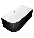 Photo: VIVA R MONOLITH asymmetrische Badewanne 170x75x60cm, weiß/schwarz