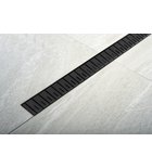 Photo: KLAVER floor drain with stainless steel grate, L-810, DN50, black matt