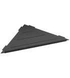 Photo: SMART corner shelf for tiled surfaces, 297x15x210mm, black mat
