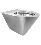 Photo: Wall Hung Toilet 380x300x550 mm, brushed stainless steel