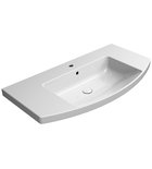 Photo: NORM ceramic washbasin curved 100x52cm, white ExtraGlaze