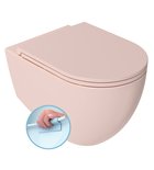 Photo: INFINITY Wall-hung toilet, Rimless, 36,5x53cm, Salmon pink