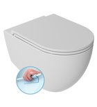 Photo: INFINITY miska WC wisząca, Rimless, 36,5x53cm, biały mat