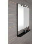 Photo: ERUPTA LED-Spiegel mit Ablage 100x80cm, schwarz matt