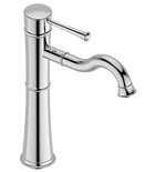 Photo: ATENA Washbasin Mixer Tap without Pop Up Waste, high, chrome
