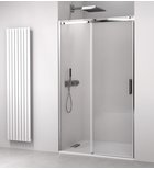 Photo: THRON LINE SQUARE shower door 1000 mm, square rollers, clear glass