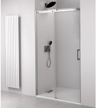 Photo: THRON LINE ROUND shower door 1500 mm, round rollers, clear glass